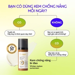 Kem Chống Nắng Bí Đao Cocoon Winter Melon Chai 50ml