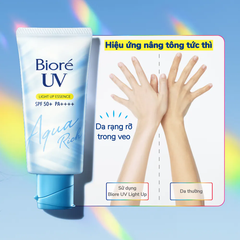 Kem Chống Nắng Biore UV Aqua Rich Light Up Essence SPF50 Tuýp 70g