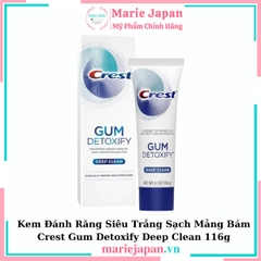 Kem Đánh Răng Trắng Sạch Crest Gum Detoxify Deep Clean 116g