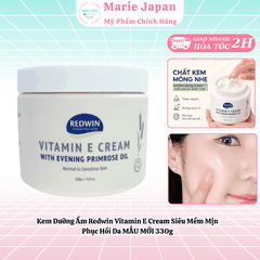 Kem Dưỡng Ẩm Redwin Vitamin E Cream Siêu Mềm Mịn Phục Hồi Da MẪU MỚI 330g