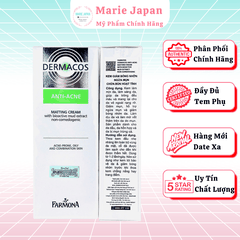 [MUA 1 TẶNG 1] Kem Dưỡng Dermacos Kiềm Dầu Farmona Anti Acne Matting Cream 50ml - TẶNG 1 MASK JM