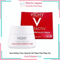 Kem Dưỡng Sáng Da Mờ Thâm Nám Vichy Liftactiv Collagen Specialist Ban Ngày 15ml