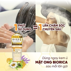 Kem Ủ Tóc Botanical Giảm Gãy Rụng Suôn Mượt Tóc Natural Treatment Honey Hair Treatment Nhật Bản 180g