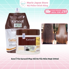 Kem Ủ Tóc Karseell Phục Hồi Tóc Hư Tổn Siêu Mềm Mượt Collagen 500ml