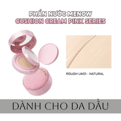 [MUA 1 TẶNG 1] Cushion + Phấn Phủ 2in1 Menow Mịn Lì Che Phủ Rouge Light Makeup Cushion Powder Cream TẶNG BẢNG PHẤN 4 Ô