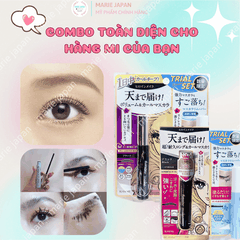 Set Mascara + Tẩy Trang + Kẻ Mắt Kiss Me Heroine - SET 3 MÓN HỒNG
