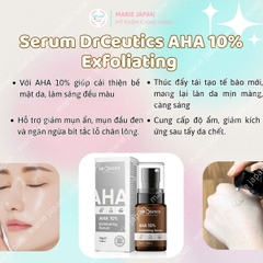 Serum DrCeutics AHA 10% Exfoliating Tẩy Tế Bào Cải Thiện Sắc Tố Da  Se Khít Lỗ Chân Lông Chai 30g