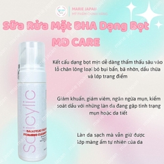 Sữa Rửa Mặt MD CARE  BHA Dạng Bọt Sạch Sâu Kiềm Dầu Giảm Mụn Cho Da Dầu Mụn Nhạy Cảm 150ml