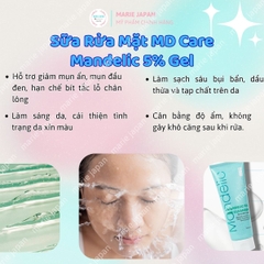 Sữa Rửa Mặt MD Care Mandelic 5% Gel Cleanser Sạch Sâu Giảm Mụn Dưỡng Sáng Da