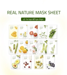 Mặt Nạ Dưỡng Da Real Nature Mask Sheet Hàn Quốc - Miếng 23ml