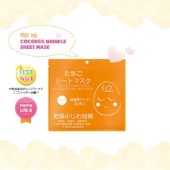 Mặt Nạ Trứng Cocoegg Wrinkle Sheet Mask Nhật Bản 32 Miếng