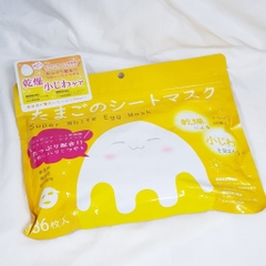 Mặt Nạ Trứng Dưỡng Trắng Super White Egg Mask Nhật Bản - 36 miếng
