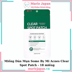 Miếng Dán Mụn Some By Mi Acnes Clear Spot Patch - 18 miếng