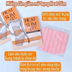 Miếng Dán Tan Mỡ Bụng HEAT SLIM 42 Độ Set 7 Miếng Nhật Bản