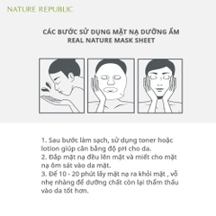 Mặt Nạ Dưỡng Da Real Nature Mask Sheet Hàn Quốc - Miếng 23ml