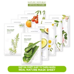 Mặt Nạ Dưỡng Da Real Nature Mask Sheet Hàn Quốc - Miếng 23ml