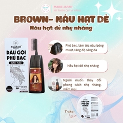 Dầu Gội Phủ Bạc Avatar 3D Nhuộm Tóc An Toàn Tiện Lợi Mái Tóc Óng Ả Tự Nhiên Nhật Bản 500ml