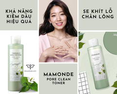 Toner Nước Hoa Hồng Diếp Cá Mamonde Pore Clean Giảm Mụn 250ml