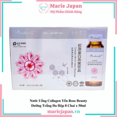 Nước Uống Collagen Yến Rose Beauty Hộp 8 Chai x 50ml