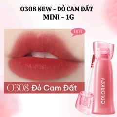 Son Kem Lì Colorkey Soft Matte Water Tint Bền Màu Lâu Trôi Siêu Mịn Môi - TẶNG 1 BÔNG MÚT TÍM