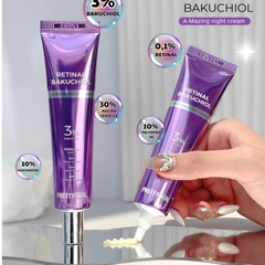 Kem Dưỡng Pretty Skin Retinal Bakuchiol A-Mazing Night Cream Dưỡng Trắng Phục Hồi Tái Tạo Trẻ Hóa Da Giảm Nếp Nhăn 10ml