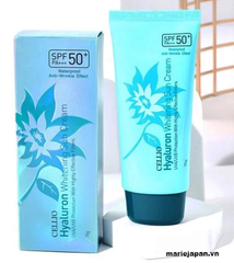 Kem Chống Nắng Cellio Whitening Sun Cream - XANH LÁ GREEN TEA Tuýp 70g