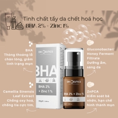 Serum DrCeutics BHA 2%+ Zinc 1% Hỗ Trợ Giảm Mụn Kiểm Soát Dầu Nhờn Phục Hồi Da - Chai 30g