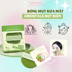 Bông Mút Rửa Mặt Amortals Bọt Biển Hỗ Trợ Rửa Mặt Sạch Sâu Mềm Mịn Không Gây Rát Da