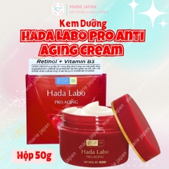 Kem Dưỡng Hada Labo Pro Anti Aging Cream Chống Lão Hóa Ngăn Ngừa Thâm Nám Săn Chắc Da Nhật Bản Hộp 50g