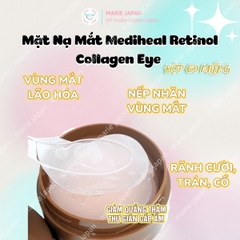 Mặt Nạ Mắt Mediheal Retinol Collagen Eye Ampoule Patch Dưỡng Sáng Mờ Nếp Nhăn Thâm Mắt Hàn Quốc Hộp 60 miếng