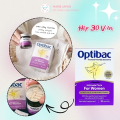Viên Uống Optibac Tím Intimate Flora For Women Bổ Sung Lợi Khuẩn Hỗ Trợ Cân Bằng Vi Sinh Vùng Kín Phụ Nữ Hộp 30 Viên