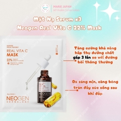 [1 MIẾNG LẺ] Mặt Nạ Serum x3 Neogen Real Vita C Mask 22% Dưỡng Trắng Mờ Thâm Hàn Quốc