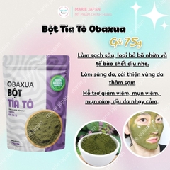 Bột Tía Tô Đắp Mặt Nạ Obaxua Sáng Da Giảm Thâm Mụn Da Khỏe Tự Nhiên Gói 75g