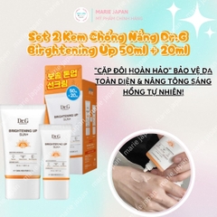 Set 2 Kem Chống Nắng Dr.G Brightening Up Sun SPF50+ Nâng Tông Kiềm Dầu Sáng Da Hàn Quốc 50ml + 20ml