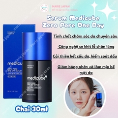 Serum Medicube Se Khít Lỗ Chân Lông Kiểm Soát Dầu Nhờn Zero Pore One Day Hàn Quốc Chai 30ml