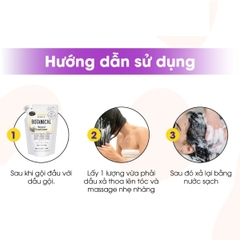 Set Gội Xả Hatomugi Botanical BIORICA Không Silicone Giảm Rụng Tơi Mềm Kích Mọc Tóc Nhật Bản 400ml