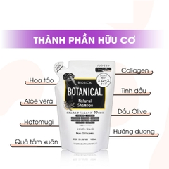 Set Gội Xả Hatomugi Botanical BIORICA Không Silicone Giảm Rụng Tơi Mềm Kích Mọc Tóc Nhật Bản 400ml