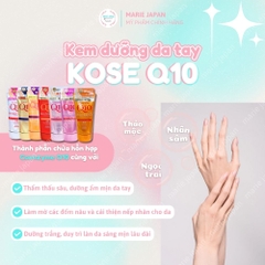 Kem Dưỡng Tay Q10 Mềm Mịn Kose Hand Cream 80g Nhật Bản