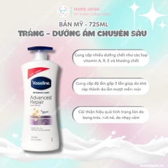 Dưỡng Thể Vaseline Bản Mỹ - HỒNG DƯỠNG TRẮNG Chai 725ml