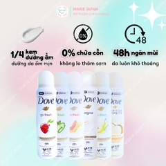Xịt Khử Mùi Dove 48H Ngăn Mùi Thơm Mát Nhẹ Dịu Mỹ 87G