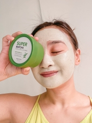 Mặt Nạ Đất Sét Trà Xanh Some By Mi Giảm Dầu Thu Nhỏ Lỗ Chân Lông Super Matcha Pore Clean Clay Mask 100g