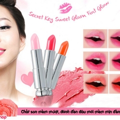 Son Dưỡng Môi Có Màu Secret Key Sweet Glam Tint Glow - Thỏi 3.5g