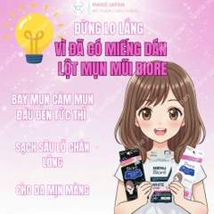 Miếng Dán Lột Mụn Mũi Biore Sạch Sâu Lỗ Chân Lông Mịn Màng Da Nhật Bản Hộp 4 Miếng