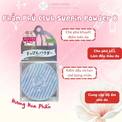 Phấn Phủ Dưỡng Da Club Suppin Powder B Kiềm Dầu Lâu Trôi Dưỡng Ẩm Hương Hoa Trắng Nhật Bản Hộp 12g
