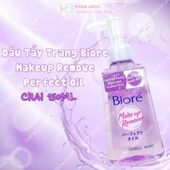 Dầu Tẩy Trang Biore Sạch Sâu Dưỡng Ẩm Mịn Mướt Da Makeup Remove Perfect Oil Nhật Bản Chai 150ml