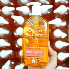 Sữa Rửa Mặt Neutrogena Oil Free Làm Sạch Sâu Kiểm Soát Bã Nhờn Acne Wash USA