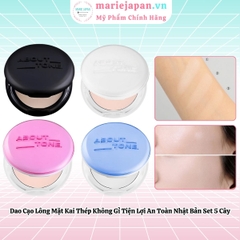 Phấn Phủ About Tone Powder Pact Dạng Nén  Nâng Tông Kiềm Dầu Siêu Lì Mịn Hàn Quốc Hộp 9g