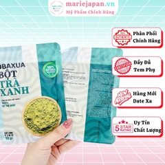 Bột Trà Xanh Obaxua Đắp Mặt Sạch Mụn Trắng Da Nguyên Chất Gói 75gr