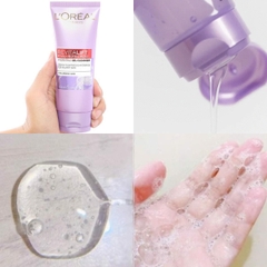 Sữa Rửa Mặt L'Oreal Paris Revitalift Hyaluronic Acid /Glycolic-Bright Glowing Daily Cleanser Foam Làm Sạch Sâu Cấp Ẩm Sáng Da Pháp - Tuýp 100ml