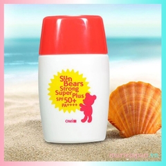 Kem Chống Nắng Omi Sun Bears Strong Super - ĐỎ NHẸ DỊU Lọ 30g